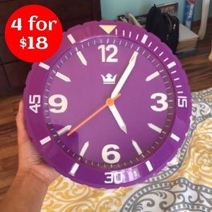 Purple Sempre Wall Clock